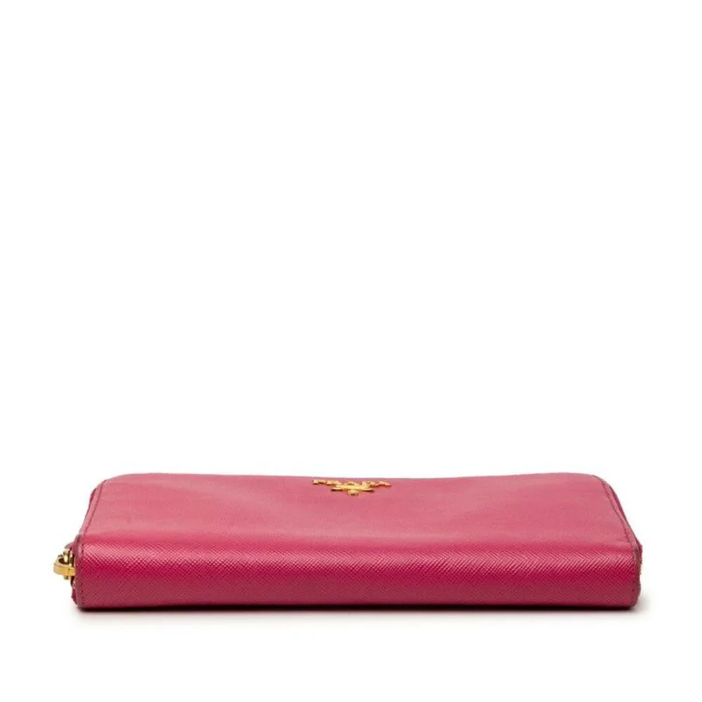 Prada Saffiano Long Zip Wallet